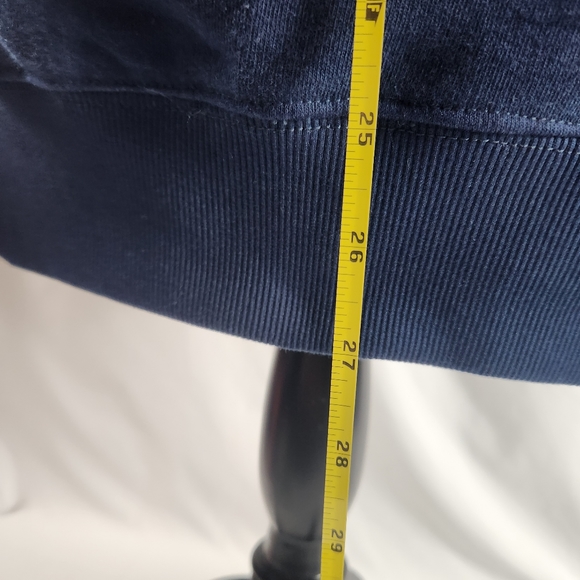 Gymshark Pullover 2 Pocket Navy Blue Hoodie with Gymshark Logos - Picture 4 of 10